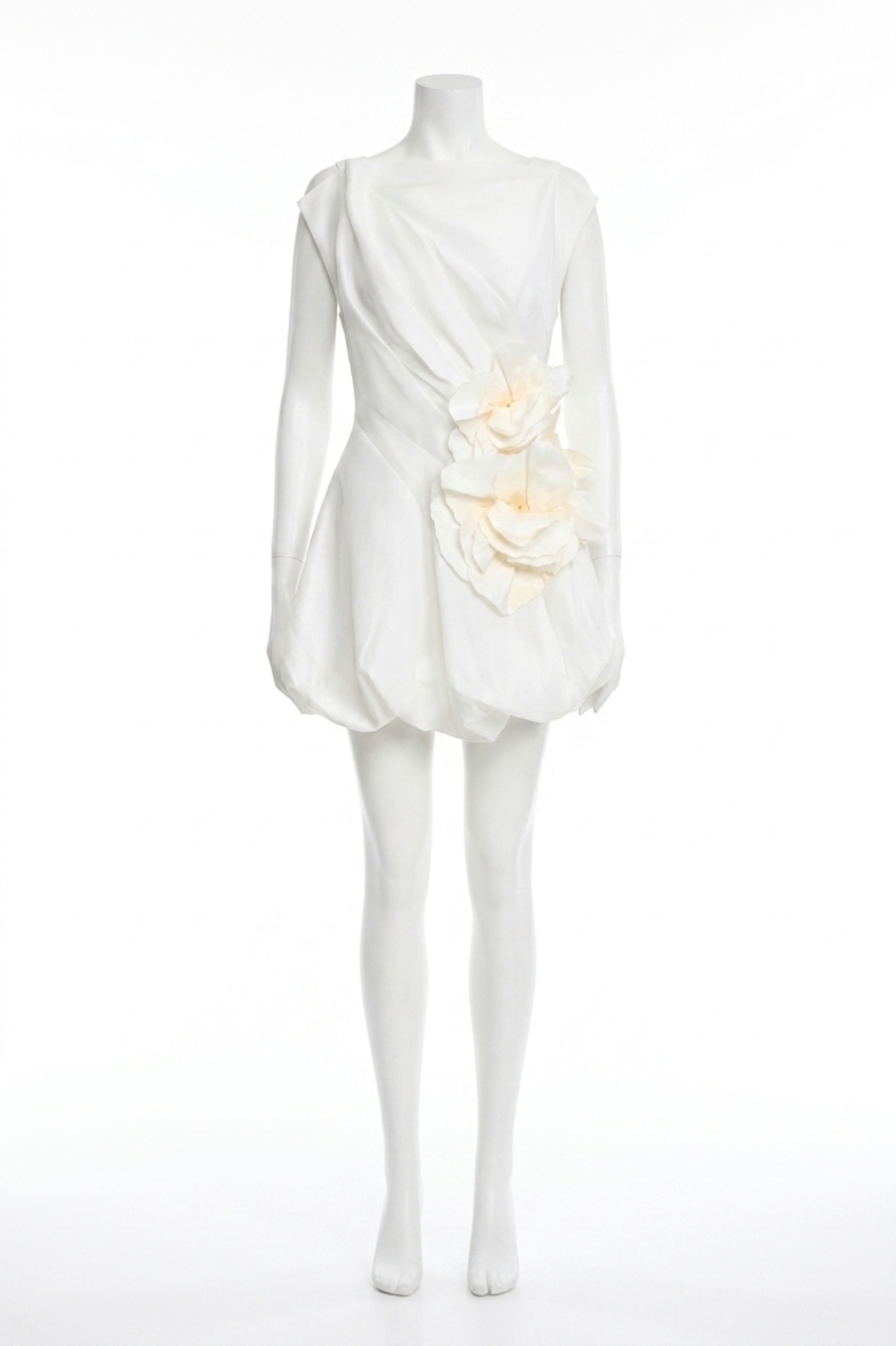 NEW ACLER falldon mini dress in white